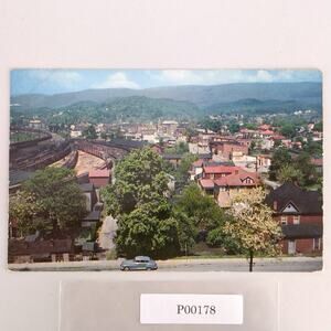 Vintage Clifton Forge Virginia Postcard 1957 C&O Railway Railroad Train Yard